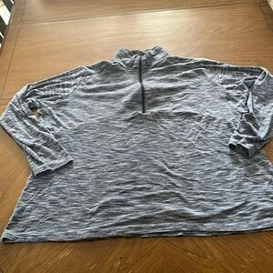 Columbia women’s plus size 2X heather blue quarter zip lightweight pull over